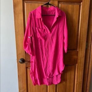 Women's Pink Swim Cover